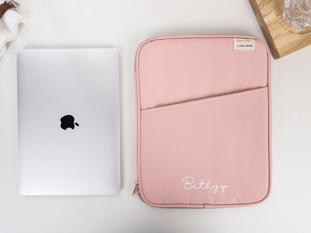 Laptop Bag, Personalized Laptop Bag, MacBook Sleeve, Initial Letter