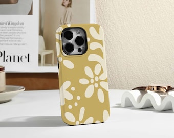 Grass Green Flowers Personalised iPhone Case, Magsafe Case for iPhone 17 16 Pro, 15 Pro Max, 14 13 Pro Max, XR Case, Wireless Charging Case