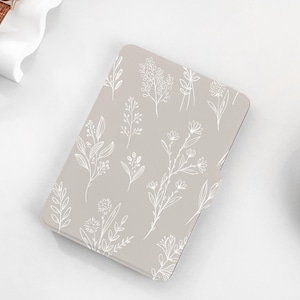 Vintage Vine Flower Personalized kindle Case, All-new Kindle Case, Custom Name kindle Cover for Kindle Paperwhite 1/2/3/4, Kindle 2019, 2022