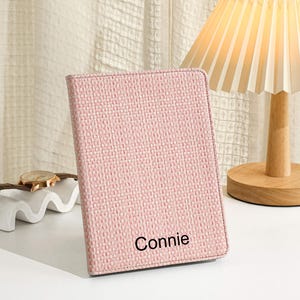 Vintage Pink Weave Vegan Leather Kindle Case, Kindle Cover For 2024 kindle 11th Gen Kindle Paperwhite 12th Gen, Custom Kindle Cases