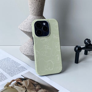 Ladies Faces Line Draw iPhone Case, iPhone 14, 13 Pro, 13 Pro Max, 11, 12 Pro Max / 12 & 11 Pro, iPhone XR X Case, Personalised Case