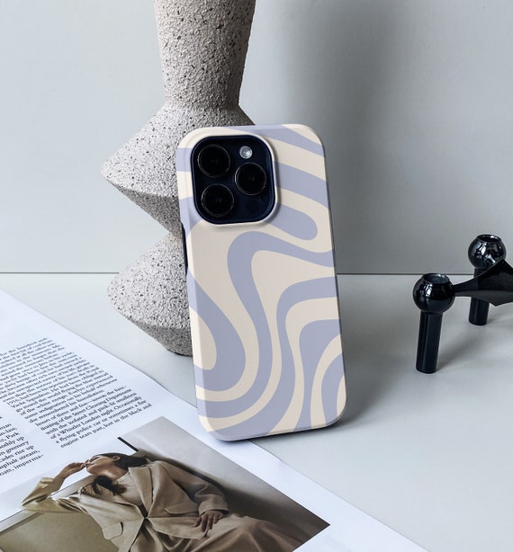 Purple Beige Wave iPhone 14 Pro Case, iPhone 14 Case, 13 Pro, 13 Pro Max Case, 11, 12 Pro Max, iPhone Case, X XR case, Personalised Case