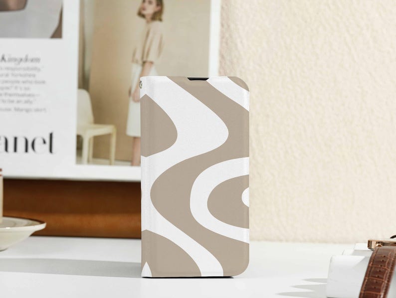 Macchiato De Mocha Personalised Flip iPhone Case, Custom Wallet for