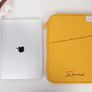 Laptop Bag, Personalized Laptop Bag, MacBook Sleeve, Initial Letter Customization, Laptop Sleeve Bag 11 inch 13 inch