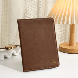 Brown Lychee Vegan Leather Kindle Case, Kindle Cover For 2024 kindle 11th Gen Kindle Paperwhite 12th Gen, Stamping Kindle Cases