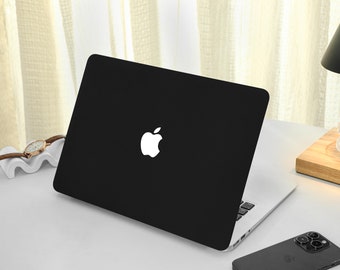 Vintage Black MacBook Shell Case Decal Cover For New MacBook M1 Pro 14 M1 Air 13 A2338, A2337 Macbook Pro 15 16 Case, Apple Laptop