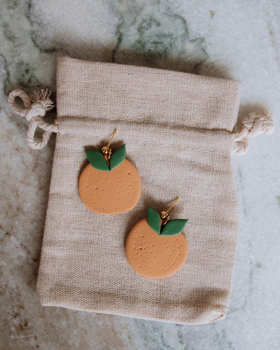 Fruity Polymer Clay Earrings Oranges Oranges Mini & Etsy UK