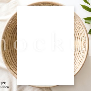 Maquete de convite 5 x 7 | Maquete de cartão comemorativo | Maquete de convite de casamento | Maquete de cartão de aniversário