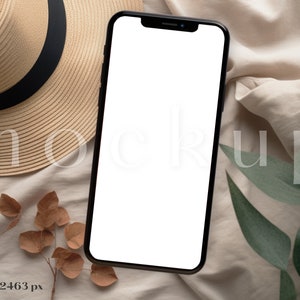 Digital Invitation Mockup with iPhone | E-Vite Mockup | Smartphone Mockup