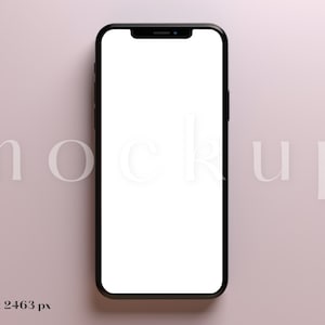 Digital Invitation Mockup with iPhone | E-Vite Mockup | Smartphone Mockup