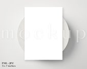 5 x 7 Simple Invitation Mockup | Greeting Card Mockup | Wedding Invite Mockup | Birthday Card Mockup