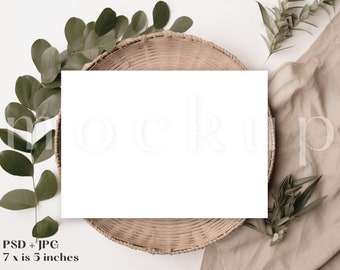 7 x 5 Invitation Mockup | Save the Date Mockup | Wedding Invite Mockup | Baby Shower Mock