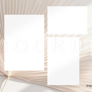Neutrale uitnodiging voor- en achterkant | Mockup wenskaart | Mockup bruiloftuitnodiging | Mockup verjaardagskaart