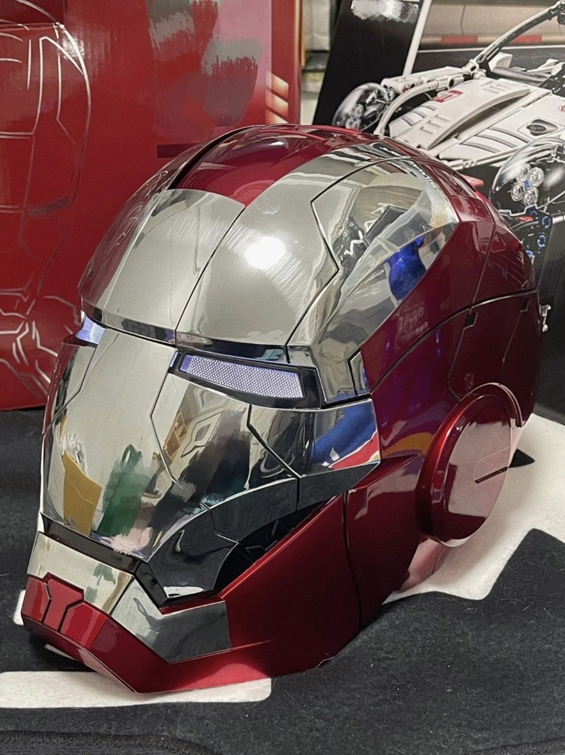 Iron Man Mk5 Helmet Mask Wearable Iron Man Helmet Iron Man Etsy