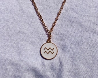 custom zodiac charm necklace