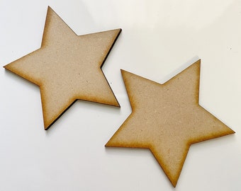 Star shaped cutouts for scrapbooking or decoration