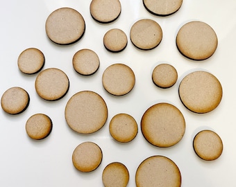 Almost circular cutouts for scrapbooking or decoration