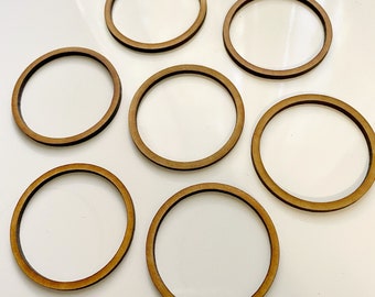 Ring cutouts for scrapbooking, ornaments, or decoration