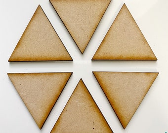 Triangle cutouts for mosaic, scrapbooking or decoration