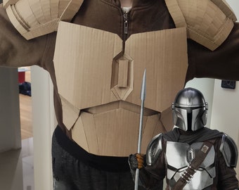 マンダロリアン ベスカー アーマー、ダンボール テンプレート、簡単に