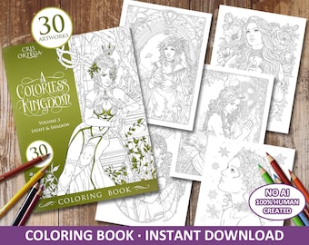 A Colorless Kingdom Vol. 3 - Light & Shadow PDF coloring book