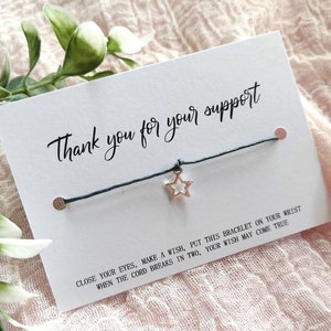 Danke Geschenk, Andenken, Danke Wunsch Armband, Bettelarmband Silber, Dankbarkeit, gut gemacht Geschenk für Sie, Ihn, Schüler, Weihnachten