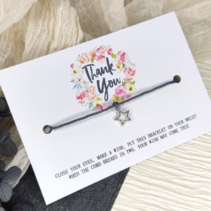 Danke Geschenk, Andenken, Danke Wunsch Armband, Bettelarmband Silber, Dankbarkeit, gut gemacht Geschenk für Sie, Ihn, Schüler, Weihnachten