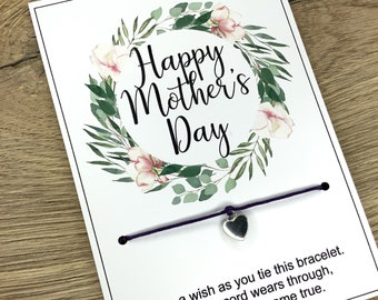 A Mother's Day Wish, Mother's Day Gift, Mother's Day Bracelet, Mum Bracelet, Gift For Mum, Mother's Day Present, Mother's Day, Mum Gift Card