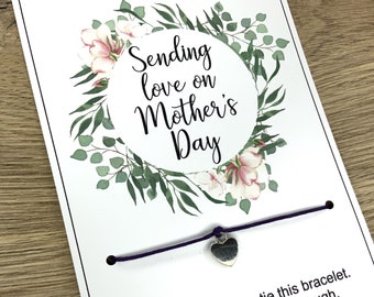 A Mother's Day Wish, Mother's Day Gift, distance Mother's Day Bracelet, Bracelet, Gift For Mum, sending love on Mothers Day, Mum Gift Card