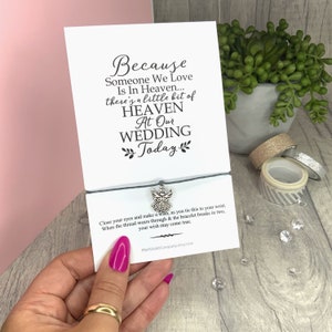 Pour mémoire, carte-cadeau de mariage, carte commémorative pour les jeunes mariés, bracelet de vœux pour les jeunes mariés, breloque ange gardien