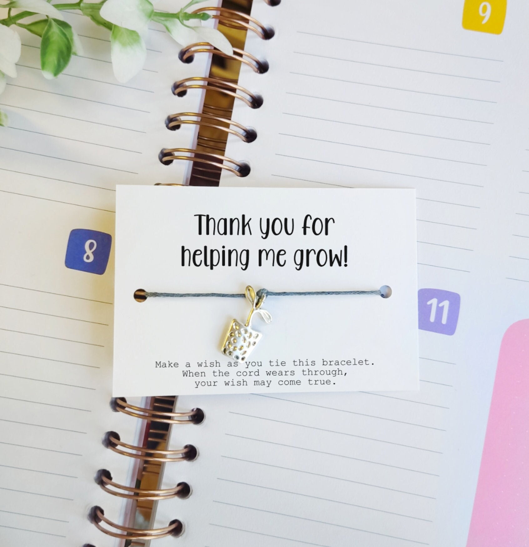 Thank you for helping me grow bracelet sale