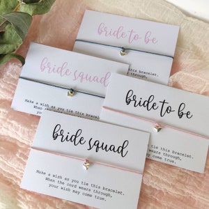 Junggesellinnenabschied, Junggesellinnenabschied, Team Braut Hochzeit Hen Party Bettelarmband, Brautjungfer Brautparty Vorschlag Armband Brautjungfer Braut TB.07