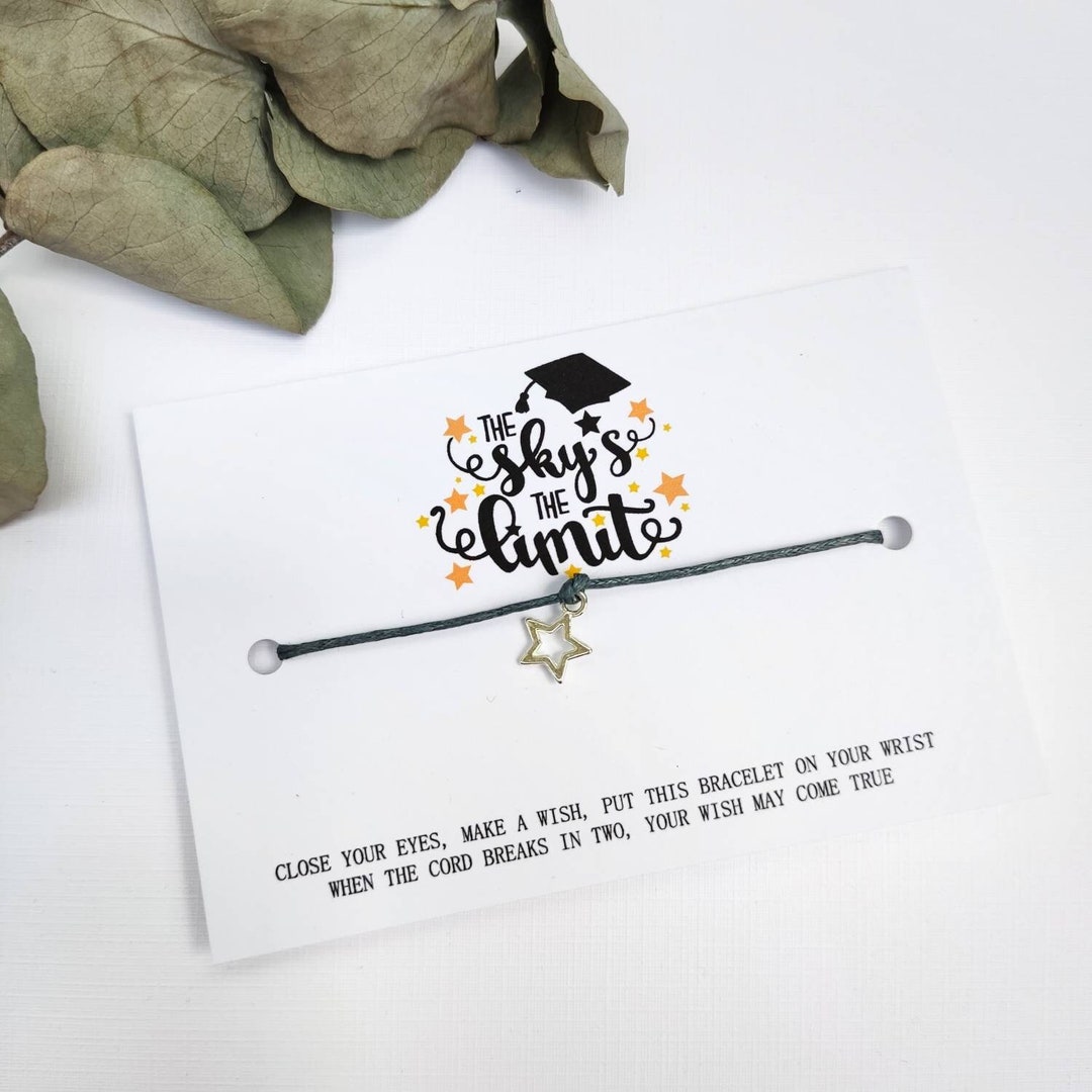 Class of 2024 School Leavers Gift Wish Bracelet Card, Gift for Pupils ...