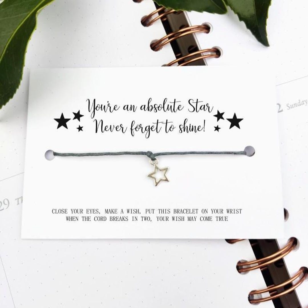 School Leavers Wish Bracelet, Class of 2026 Form Gift, End of School ...