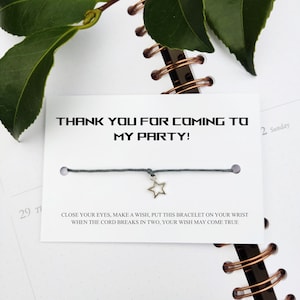 Vielen Dank für Ihren Besuch zu meinem Armband, Party Taschenfüller, Bettelarmband, Geburtstagswunsch Armband, personalisiertes Freundschaftsarmband