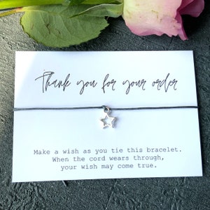 Wunsch Armbänder Vielen Dank für Ihre Bestellung Kunden Business Geschenk, giveaway, freebie für Kunden