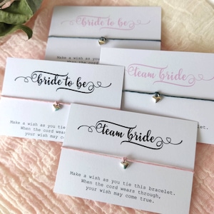 Junggesellinnenabschied, Junggesellinnenabschied, Team Braut Hochzeit Hen Party Bettelarmband, Brautjungfer Brautparty Vorschlag Armband Brautjungfer Braut TB.04