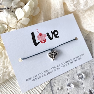 Valentinstag Geschenk Wunsch Armband - Geschenk für Frau, Mann, Freundin, Freund Verlobte. Ich liebe Dich Eichel Charm Armband, Mutter nach Dir
