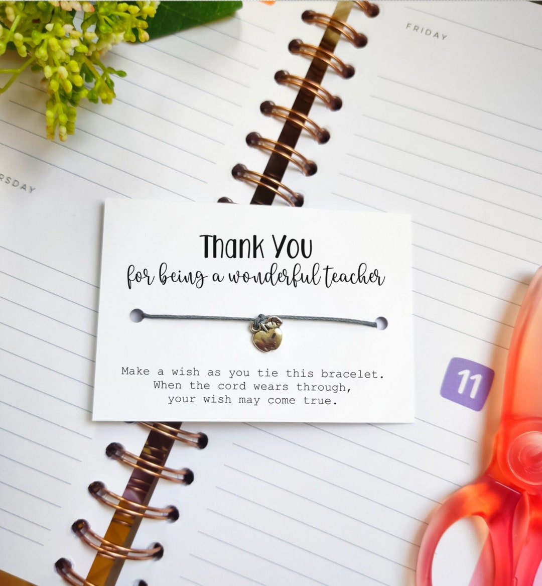 Best Teacher Gift Thank You Teacher Class of 2024 School Leavers Wish ...