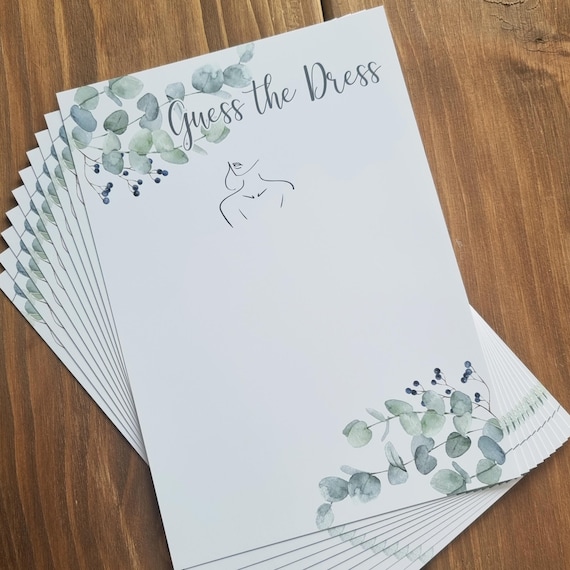 open lace back dress Amazon.com: Bridal Shower Games - 50Pcs Guess The Dress Bridal Shower Game  for Guests main image 1