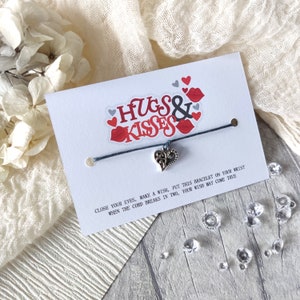 Valentinstag Geschenk Wunsch Armband - Geschenk für Frau, Mann, Freundin, Freund Verlobte. Ich liebe Dich Eichel Charm Armband, Mutter nach Dir