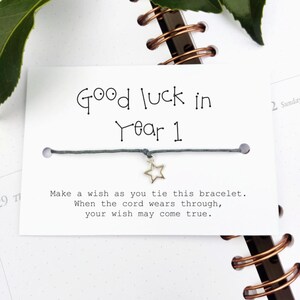 Good Luck Wish Bracelet: School Leavers Gift, Class of 2026