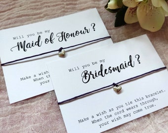 Bridesmaid proposal gift, Will You Be My Bridesmaid Card, Bridesmaid Gifts,  Bridesmaid Bracelet, flower girl Bracelet, Wedding Party gift