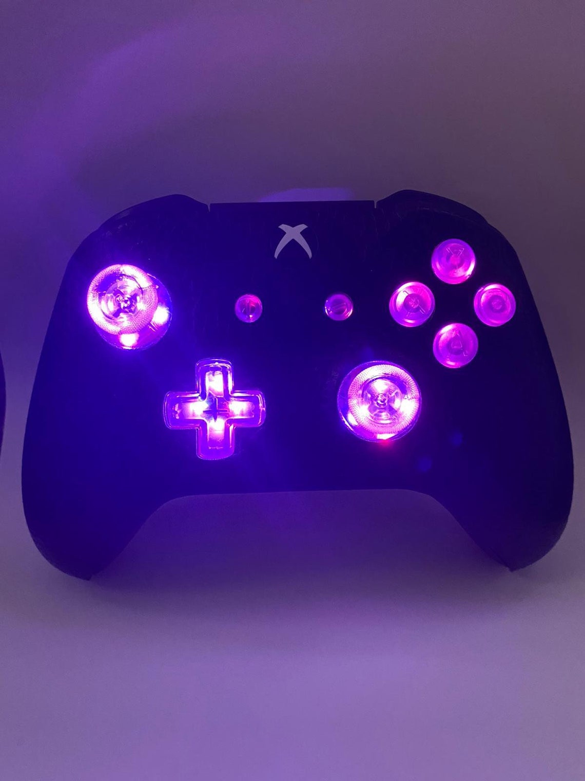 Xbox One Controller CUSTOM Leather LED Light up Colour Etsy