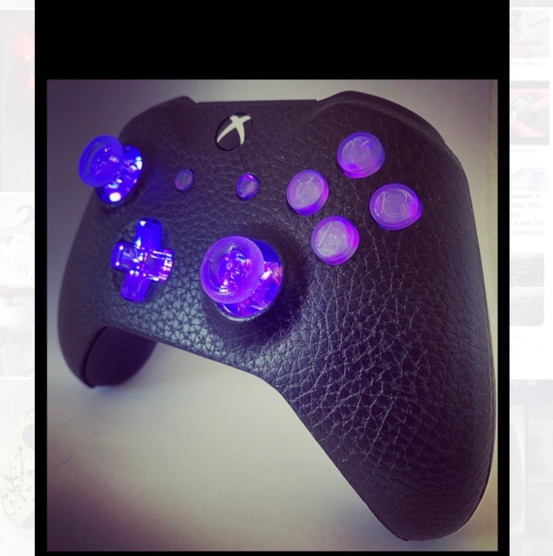 Xbox One Controller CUSTOM Leder LED Light Up Farbwechsel Etsy