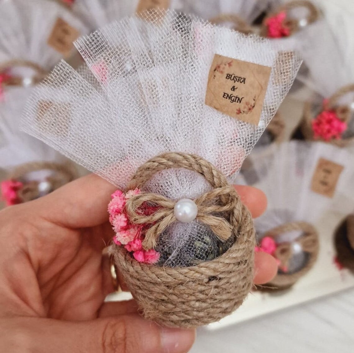 Wicker Basket Wedding Favor Wicker Gift Personalization Etsy