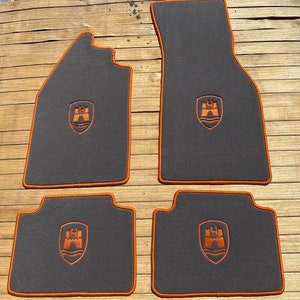 For Old VW Käfer Beetle Pre Wolfsburg floor mat carpet Dark Gray 4pcs 1973-76