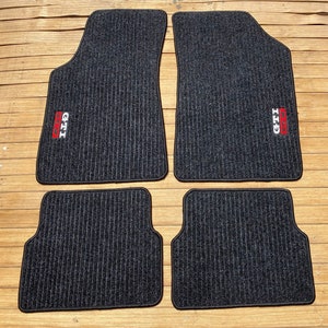 Fit For VW GOLF MK2 GTI 16V Floor mats carpet 4pcs - 1985-1992 ribbed black