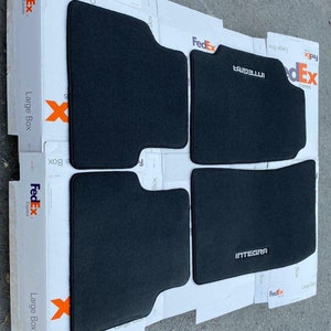 fit for 1990-93 acura integra LS 2 Door Coupe Floor Mats charcoal CARPET 4PCS DA5 DA6 DA