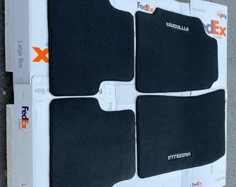 fit for 1990-93 acura integra LS 2 Door Coupe Floor Mats charcoal CARPET 4PCS DA5 DA6 DA